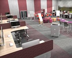 Hình ảnh về Modern computer lab